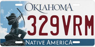 OK license plate 329VRM