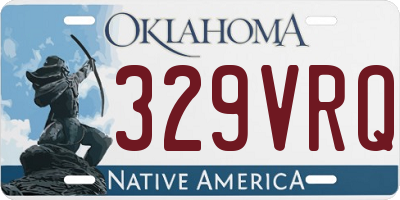 OK license plate 329VRQ