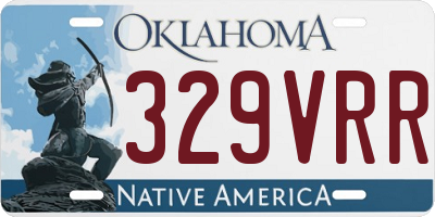OK license plate 329VRR
