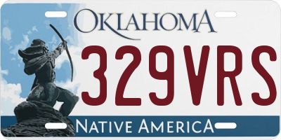 OK license plate 329VRS