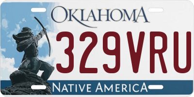 OK license plate 329VRU