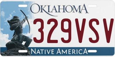 OK license plate 329VSV