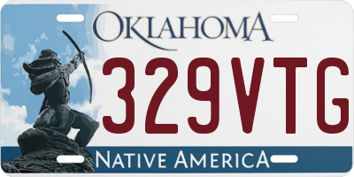 OK license plate 329VTG