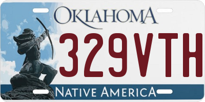 OK license plate 329VTH