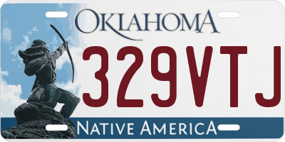 OK license plate 329VTJ