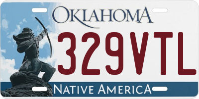 OK license plate 329VTL