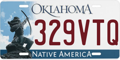 OK license plate 329VTQ