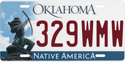 OK license plate 329WMW