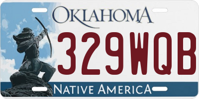OK license plate 329WQB