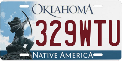 OK license plate 329WTU