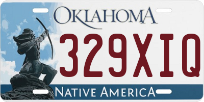 OK license plate 329XIQ