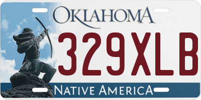 OK license plate 329XLB