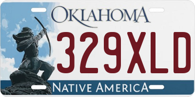 OK license plate 329XLD
