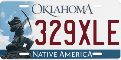 OK license plate 329XLE