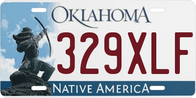 OK license plate 329XLF