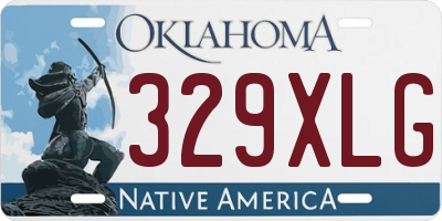 OK license plate 329XLG