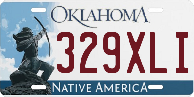 OK license plate 329XLI