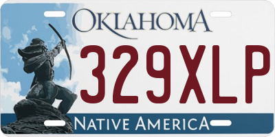 OK license plate 329XLP