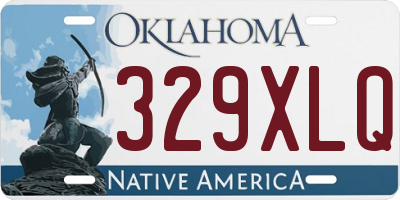 OK license plate 329XLQ