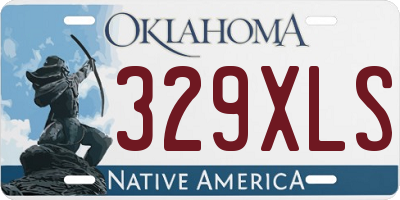 OK license plate 329XLS