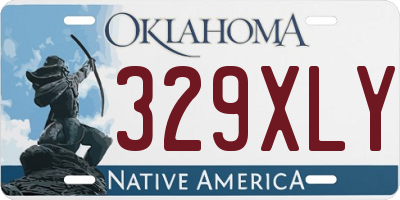 OK license plate 329XLY