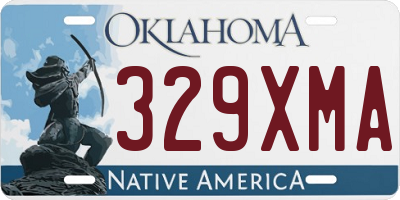 OK license plate 329XMA