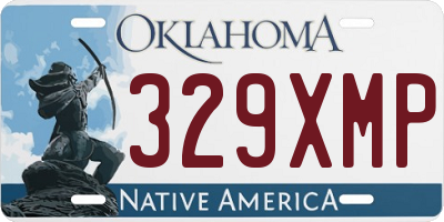 OK license plate 329XMP