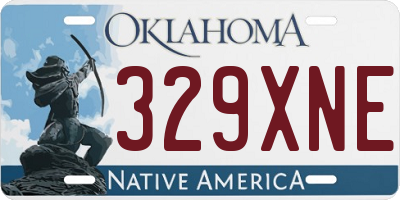 OK license plate 329XNE