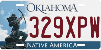 OK license plate 329XPW
