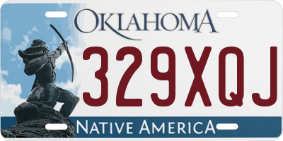 OK license plate 329XQJ