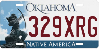 OK license plate 329XRG