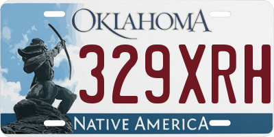 OK license plate 329XRH