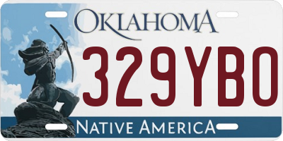 OK license plate 329YBO