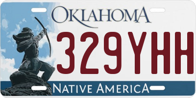 OK license plate 329YHH