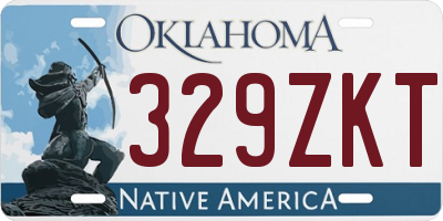 OK license plate 329ZKT
