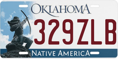 OK license plate 329ZLB