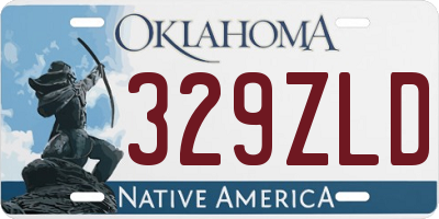OK license plate 329ZLD