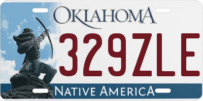 OK license plate 329ZLE