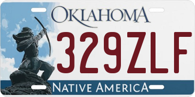 OK license plate 329ZLF