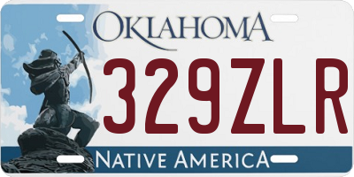 OK license plate 329ZLR