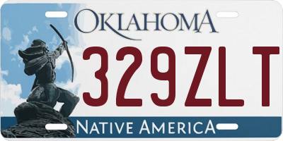 OK license plate 329ZLT
