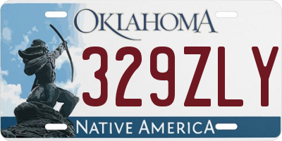 OK license plate 329ZLY