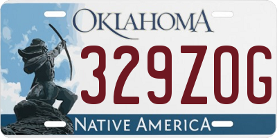 OK license plate 329ZOG