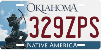 OK license plate 329ZPS