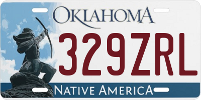 OK license plate 329ZRL