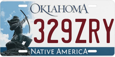 OK license plate 329ZRY