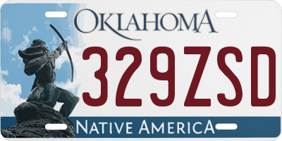 OK license plate 329ZSD