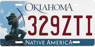 OK license plate 329ZTI