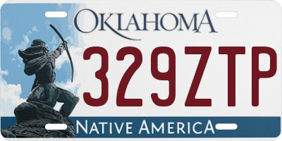 OK license plate 329ZTP