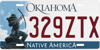OK license plate 329ZTX
